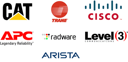 Caterpillar, Trane, Cisco, APC, Zayo, Level 3, Arista, Radware & ZixCorp