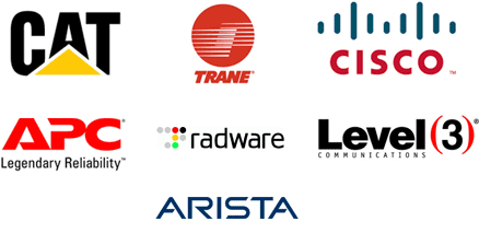 Caterpillar, Trane, Cisco, APC, AboveNet & Level 3