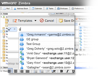 VMWare Zimbra - Calendar